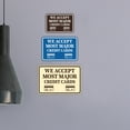 thumbnail image 1 of Classic Framed We Accept Most Major Credit Cards Sign (Brushed Silver) - Medium, 1 of 4
