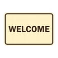 thumbnail image 1 of Classic Framed Welcome Sign (Ivory/Dark Brown) - Medium, 1 of 1
