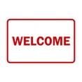 thumbnail image 1 of Classic Framed Welcome Sign (White/Red) - Medium, 1 of 1