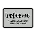 thumbnail image 1 of Classic Framed Welcome please remove shoes before entering (Lt Gray) - Medium, 1 of 1