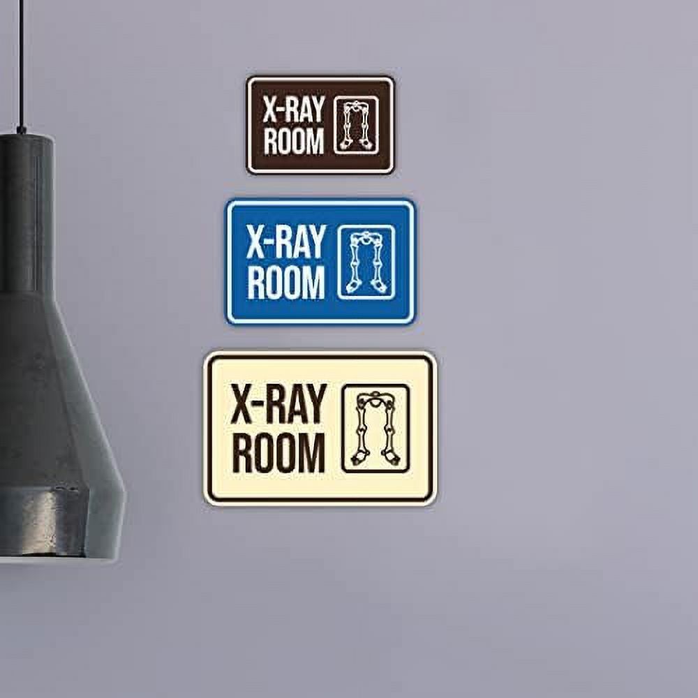 Classic Framed XRay Room Sign (Blue) Large