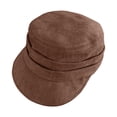 thumbnail image 1 of Classic French Hat AURORADY Corduroy Newsboy Hats for Women Men Cabbie Hat Cap, Coffee One Size Berets, 1 of 2