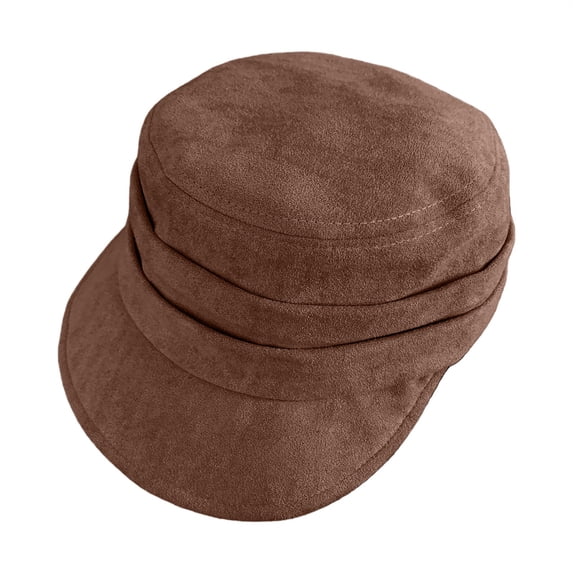 Classic French Hat AURORADY Corduroy Newsboy Hats for Women Men Cabbie Hat Cap, Coffee One Size Berets