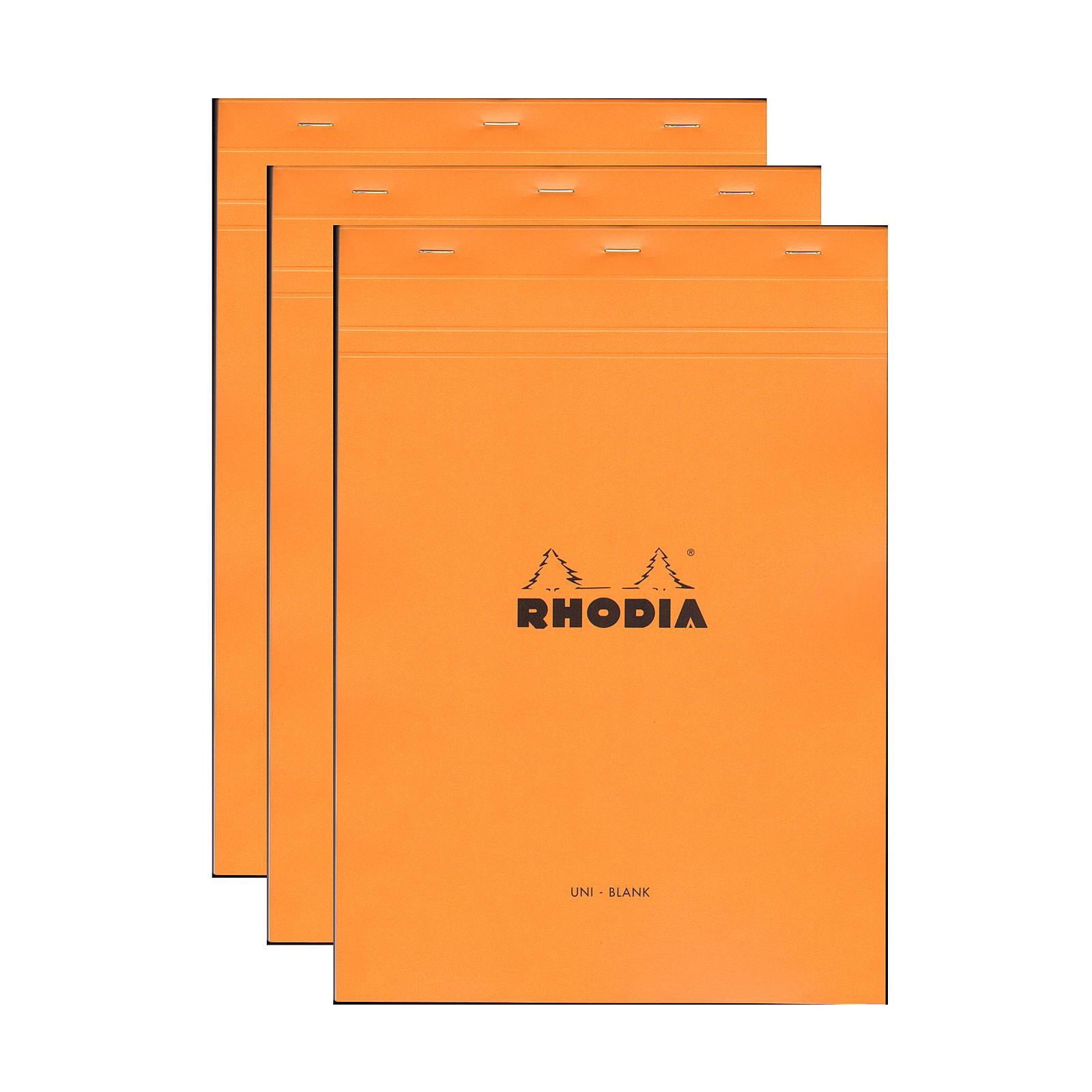 Classic French Paper Pads blank, 8 1/4 in. x 11 3/4 in., orange (pack of 3)