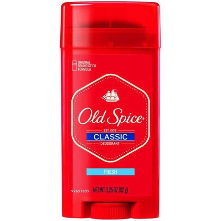 Old Spice Classic Fresh Deodorant 3.25 oz (Pack of 18)