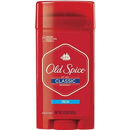 Old Spice Classic Fresh Deodorant 3.25 oz (Pack of 4)