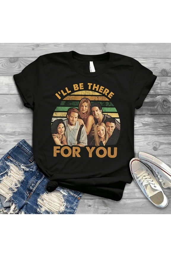 Classic Friends TV Show Characters I'll Be There for You Vintage T-Shirt, Friends Tvshow Shirt