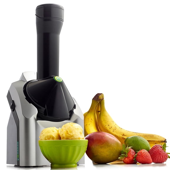 Classic Frozen Fruit Soft Serve Maker for Healthy Vegan and Dairy-Free Treats, 200W Silver Machine with 36 Recipes, BPA Free, Easy to Clean, Quick and Simple to Use