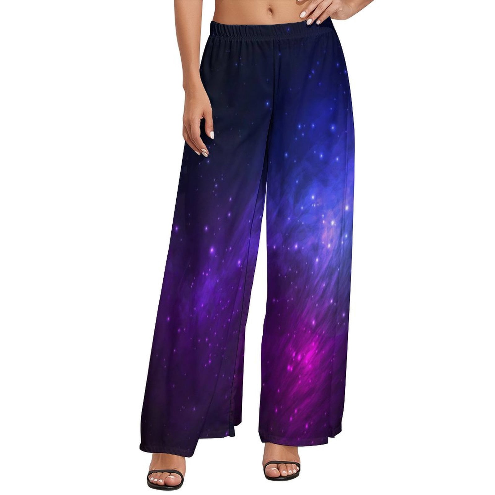 Galaxy Dust Wide-Leg Pants