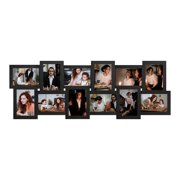 Classic Gallery Display Multi Photo Frame 12 Openings Picture Frames 4x6 Collage Black For Wall