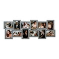 thumbnail image 1 of Classic Gallery Display  Multi Photo Frame 12 Openings Picture Frames 4x6 Collage Gray For Wall, 1 of 7