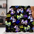 thumbnail image 1 of Classic Game Blanket Fashion Throw Blanket for Couch, Lightweight Warm Plush Fleece Blanket Super Soft Fuzzy Throws, Home Decor Flannel Blanket for Sofa Bed Office (Classic Game,50×60inch), 1 of 6