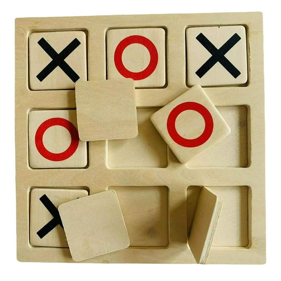 Classic Game Board Games Double Battle Noughts and Crosses Game for Outdoor Indoor Backyard Entertainment Adults