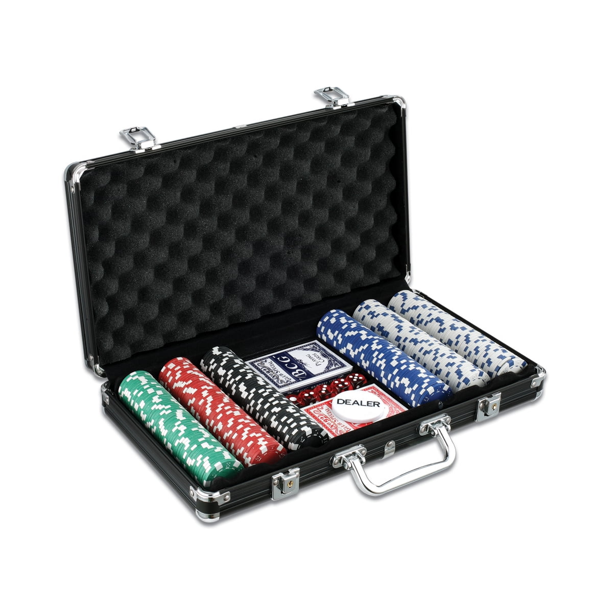 Classic Game Collection 300Piece Poker Game Set in Black aluminum