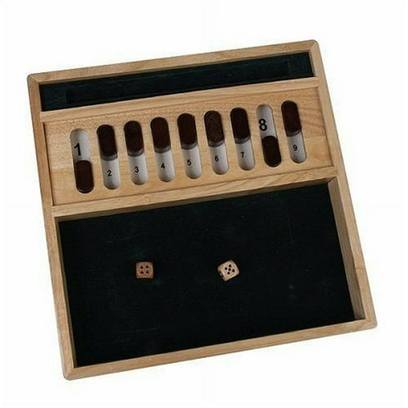 Classic Game Collection 9 Numbers Tric Trac Board Game, One Color