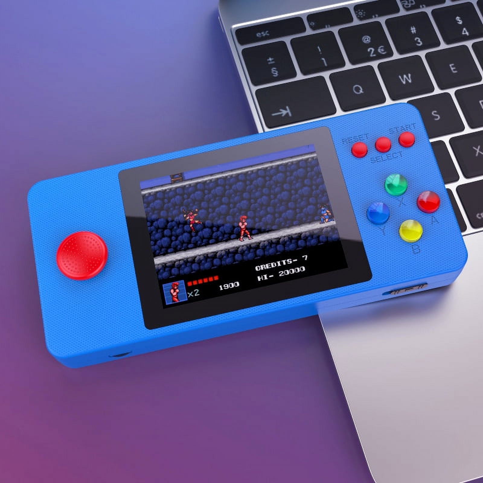 Classic Gaming Console K9 Game Console 500 In 1 2.4 Inch Single Blue