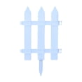 thumbnail image 1 of Classic Garden Fence Panels PVC Picket Fence Fence Inserts Blue 12*16in, 1 of 6