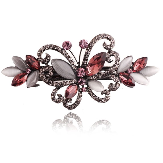 Zenghuiiii Classic Gemstone Hairpin Side Clip Hair Accessories Hairpin For Women Jewelry Little Hair Clips