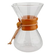 Classic Glass Hand Drip Coffee Maker Pot Style Pour Over 400ml W/ Filter