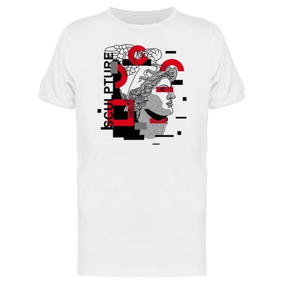 Classic Glitch Greek God of Travelers T-Shirt Men -Image by Shutterstock, Male Small