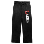 BIOWORLD Classic Godzilla Silhouette and Logo Men's Black Graphic Sleep Pajama Pants - M