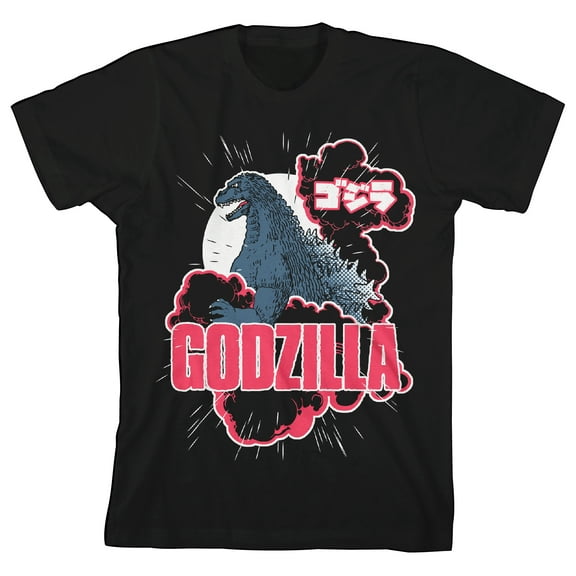 Classic Godzilla Youth Black Graphic Tee-M