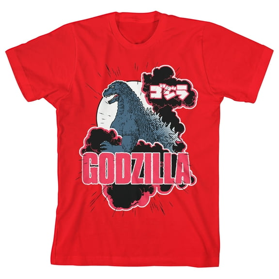 Classic Godzilla Youth Red Graphic Tee-M