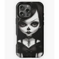 thumbnail image 1 of Classic Goth Doll Creepy Cute Design N6136 Phone Case for iPhone 17 16 15 14 13 12 11 Pro Max, 1 of 2