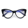 thumbnail image 1 of Classic Gothic True Cat Eye Frame Blue Light Filtering Computer Glasses / Black, 1 of 7