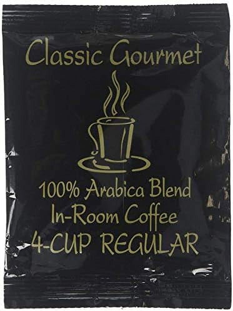 Classic Gourmet Regular 4 Cup Coffee Filter Pack For Hotels And Motels