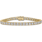 ISAAC WOLF Classic Graduated Round Cut Moissanite Tennis Bracelet