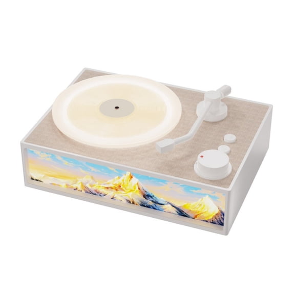 Classic Gramophone Bluetooth Speaker with Aromatherapy and Night Light – Compact Wireless Audio with 8-Hour Battery and Stylish Retro Look - Color: C