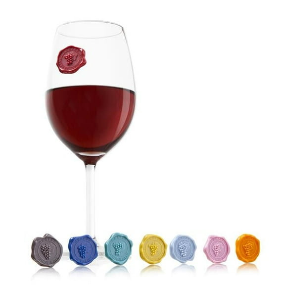 Classic Grapes Glass Markers - Gift Box - Set of 8
