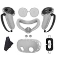 thumbnail image 1 of Classic Grey Silicone Cover Set for Meta Quest 3S Gaming Accessories, 1 of 4