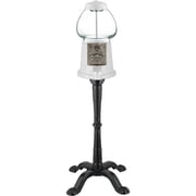 Classic Gumball Machine - Pure White - 15in. Tall - Antique Style Stand - Coin Operated