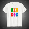 thumbnail image 1 of Classic Gummy Bears Design for Adult & Youth Unisex T-Shirt, up to size 5XL, 1 of 2