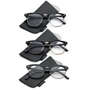 Classic Half Frame Clear Lens Glasses Non Prescription Eyeglasses for Men & for Women