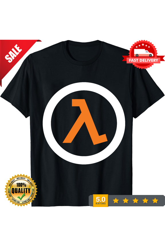 Classic Half Life Lambda Men's Black T-Shirt Size S-5XL, LIMITED EDITION-TH65926