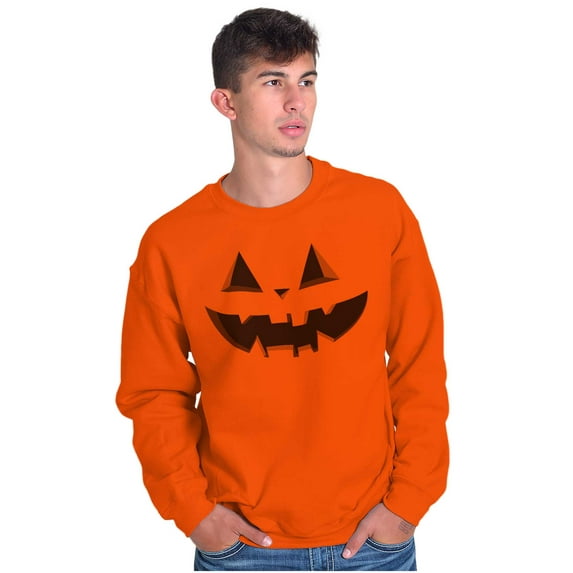 Classic Halloween Pumpkin Costume Unisex Plus Fleece Graphic Sweatshirt Brisco Brands 5X
