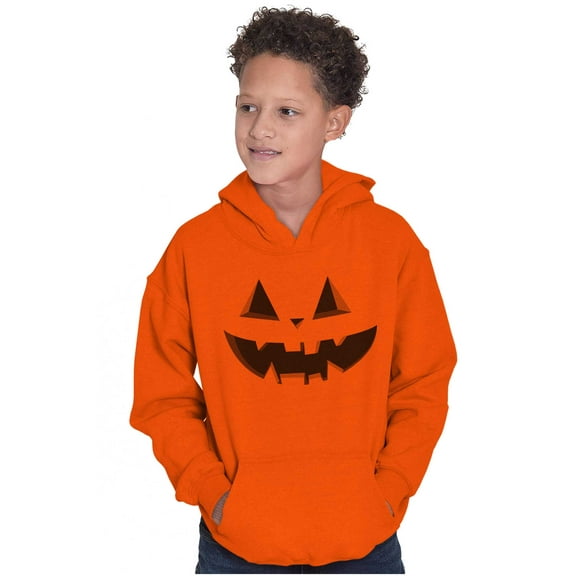 Classic Halloween Pumpkin Costume Youth Hoodie Boy Girl Teen Brisco Brands XS