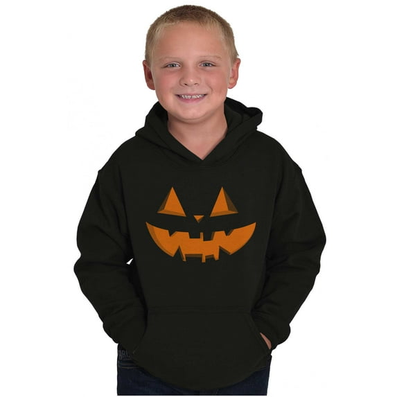 Classic Halloween Pumpkin Costume Youth Hoodie Boy Girl Teen Brisco Brands XS