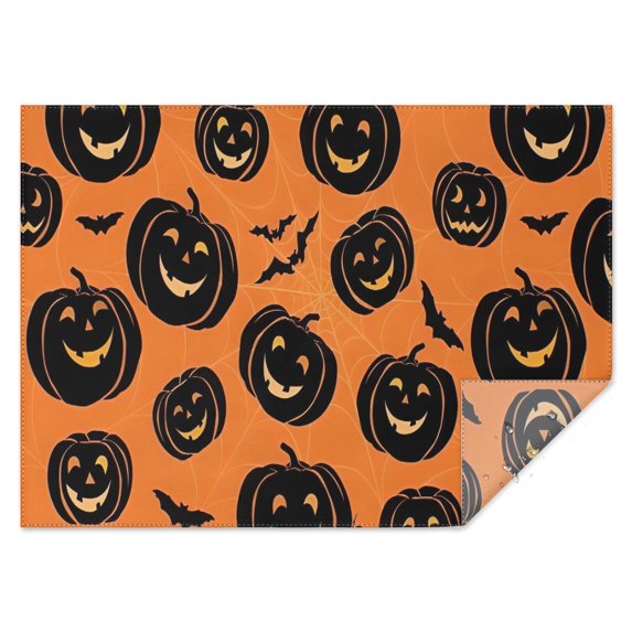 Classic Halloween Pumpkin Pattern Rectangle Tablecloth 60"x84",Waterproof Polyester Rectangle Table Cloth, Wipeable Spillproof Polyester Tablecloth for Dining, Camping, Indoor and Outdoor
