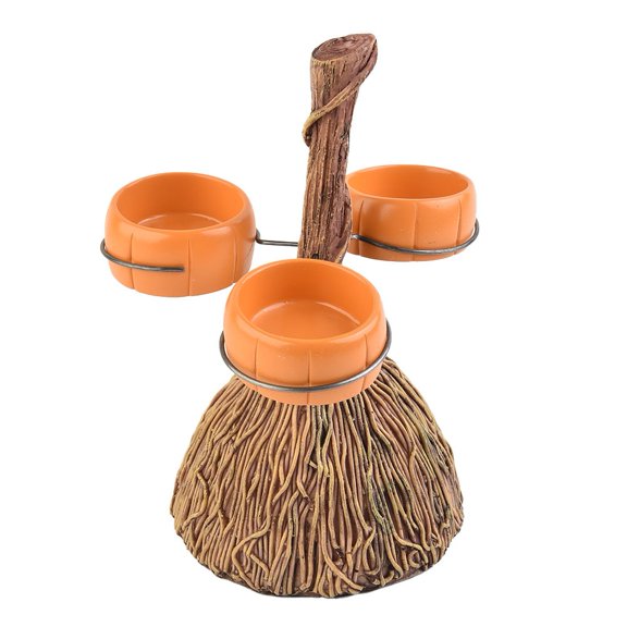 Classic Halloween Pumpkin Snack Bowl Stand with Three to Six Detachable Cups