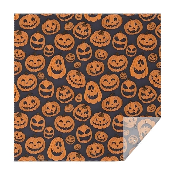 Classic Halloween Pumpkins Pattern Square Tablecloth,Waterproof Square Table Cover,Wipeable Spillproof Washable Table Cover for Home Kitchen Party Decor 42"X42"(107x107cm)