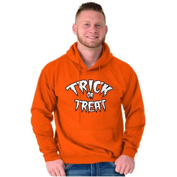 Classic Halloween Trick or Treat Unisex Plus Fleece Graphic Hoodie Brisco Brands 2X
