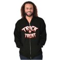 thumbnail image 1 of Classic Halloween Trick or Treat Zip Up Hoodie Men's Women's Brisco Brands S, 1 of 6