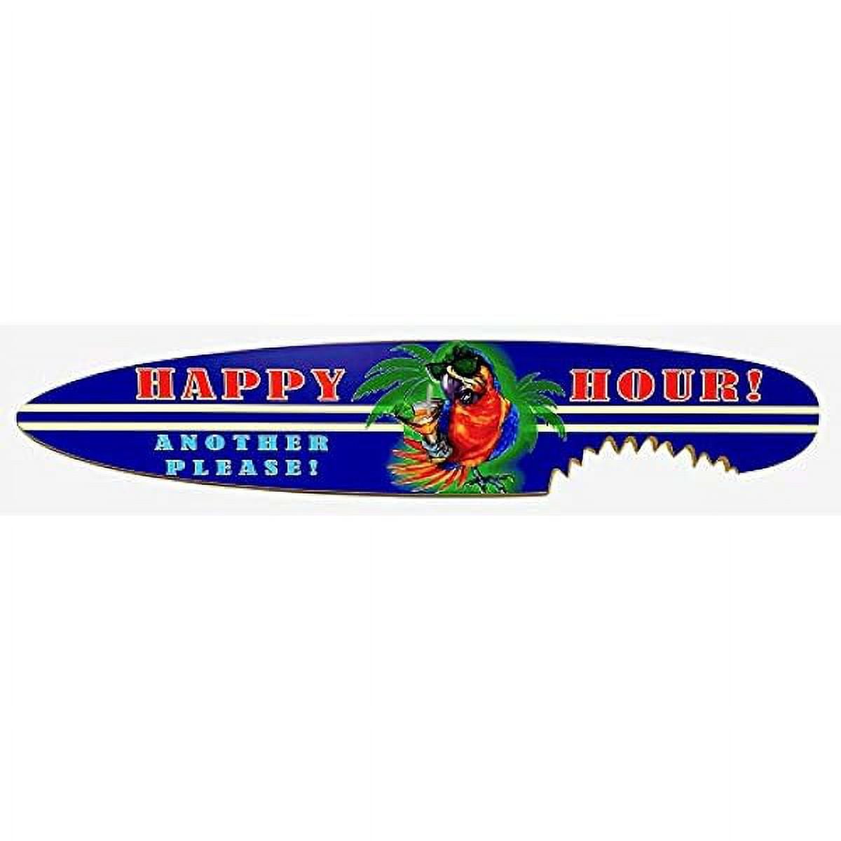 Classic Happy Hour Parrot Party Shark Bite Surfboard 4 Footer Indoor use only Walmart