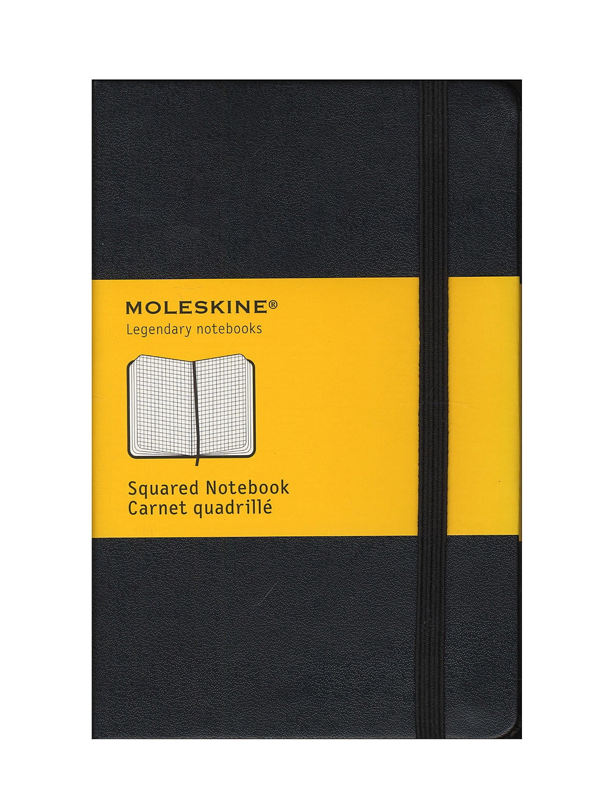 Classic Hard Cover Notebooks black, 3 1/2 in. x 5 1/2 in., 192 pages, squared (pack of 2)