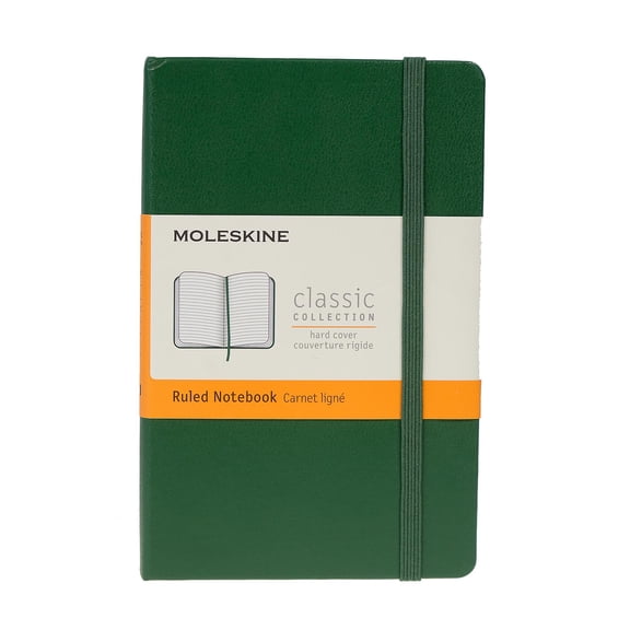 Classic Hard Cover Notebooks myrtle green, 3 1/2 in. x 5 1/2 in., 192 pages, lined (pack of 2)