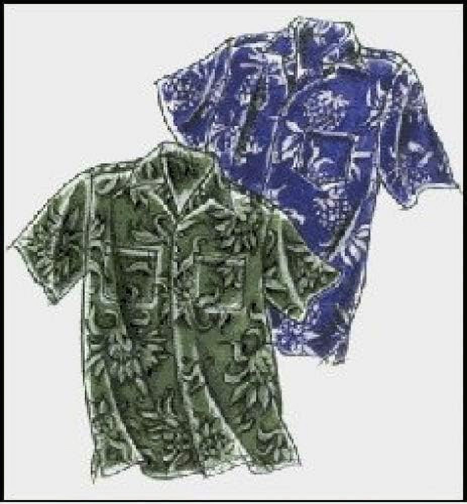 Classic Hawaiian Aloha Shirt Sewing Pattern 220